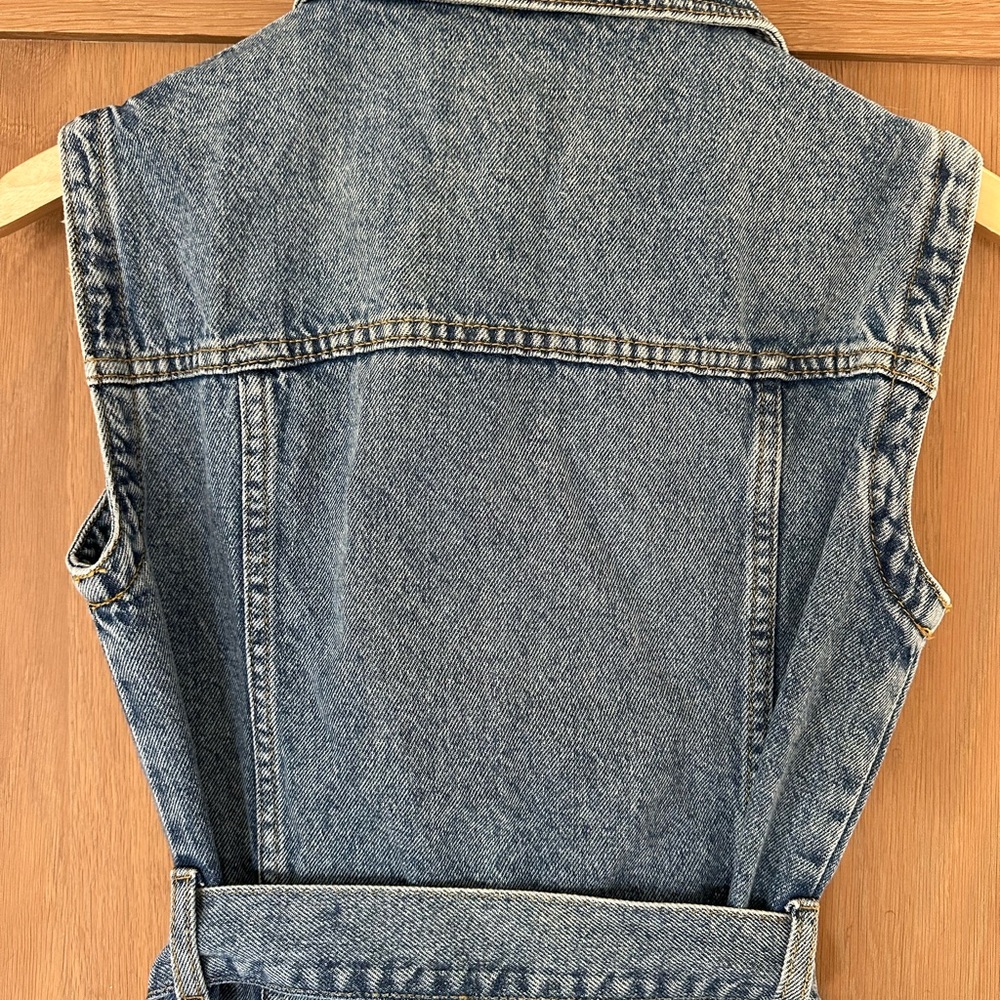 NWT Zara Denim Sleeveless Doro Dress Size Small! - Picture 10 of 11